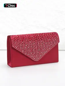 Elegant Rhinestone Evening Bag for Women, Wedding Clutch, Envelope Handbag, Versatile Shoulder Strap, Perfect for Parties, Weddings, Graduation, Easter