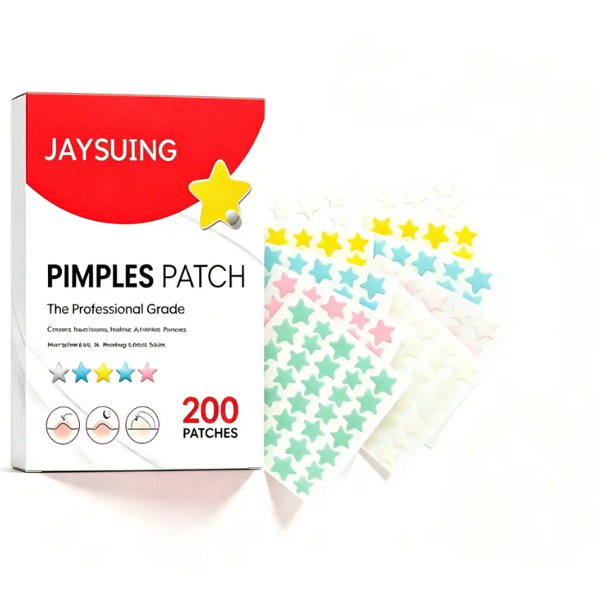 Star Shaped Hydrocolloid Beauty Acne Patches, Invisible Breathable Pimple Spot Cover Stickers, Absorb Blemish Exudate & Calm Redness, Day & Night Facial Acne Treatment Patches, 200 Count Gentle For All Skin Types