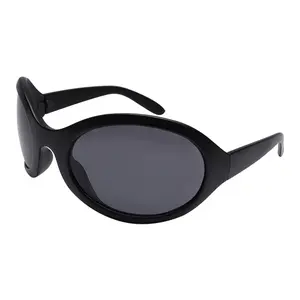 Cool Wrap Around Sports Sunglasses for Women Men Vintage Gothic Shades Unique Irregular Hip Hop Sun Glasses UV400 Unisex
