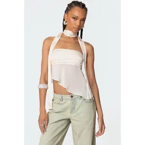 Asymmetric Two Piece Scarf Top Asymmetric Two Piece Scarf Top