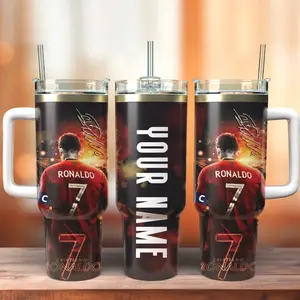 Personalized Siuuu Soccer Fan Gift 12oz 20oz 40oz Tumbler With Handle