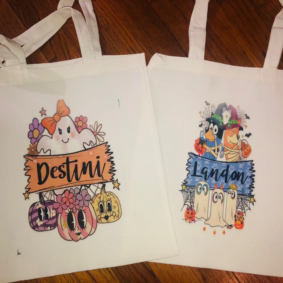 Personalized Halloween Tote Bags