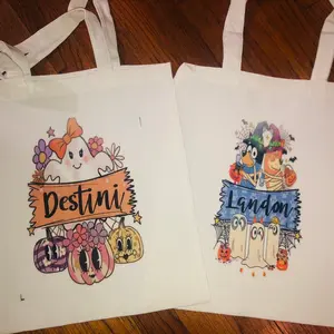 Personalized Halloween Tote Bags