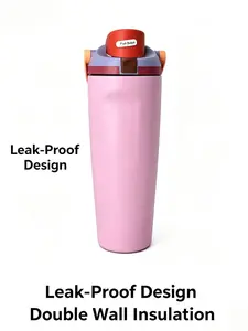 Owala 32oz  Leak Proof Insulated Water Bottle, Double Wall Vacuum Stainless Steel Travel Mug, Push Button Lid, Cup Holder Friendly for Car Commute, Office, School & Daily Use#stainlesssteelwaterbottle #bpafree #everydaycarry #gymwaterbottle #officemug out