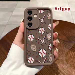 Phone Case Compatible with Samsung Galaxy S24 Plus S25 S23 S22 Ultra S24+ Stitch & Stars Pattern TPU Lens Protection Durable Soft Cover Gift for Boy