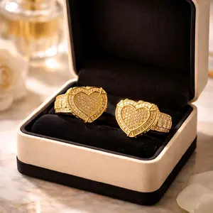Elegant heart shaped ring high quality