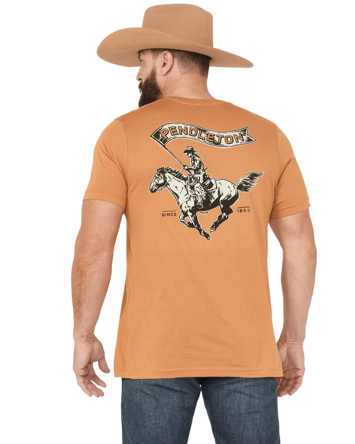 Pendleton Men's Men'S Rodeo Flag Short Sleeve Graphic T-Shirt - Rg1281-74615