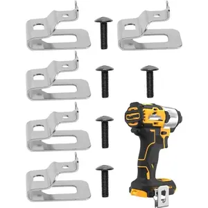 (5-pack) N268241 N086039 Stainless Steel Belt Clips(with screws) Compatible with dewelt 20V Power Tools DCD985 DCD980 DCD985L2 DCD980L2