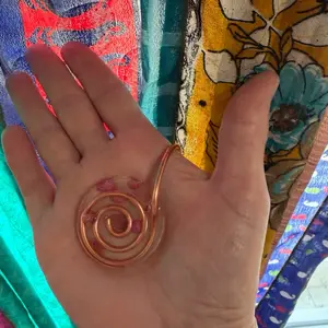 Rose Quartz Orgonite Palm Ring, Natural Crystal Jewelry Accessory, Natural Crystal Decoration