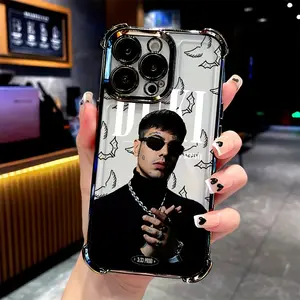 Rapper Duki Phone Case Compatible with iPhone Models 16-11 Pro Max/x/8/plus, Transparent Soft Back Cover, Anti-Drop Design