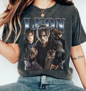 Leon S Kennedy Vintage Shirt, Resident Evil Graphic Tee, Retro Leon Kennedy Gamer Shirt, RE Character Fan Tee