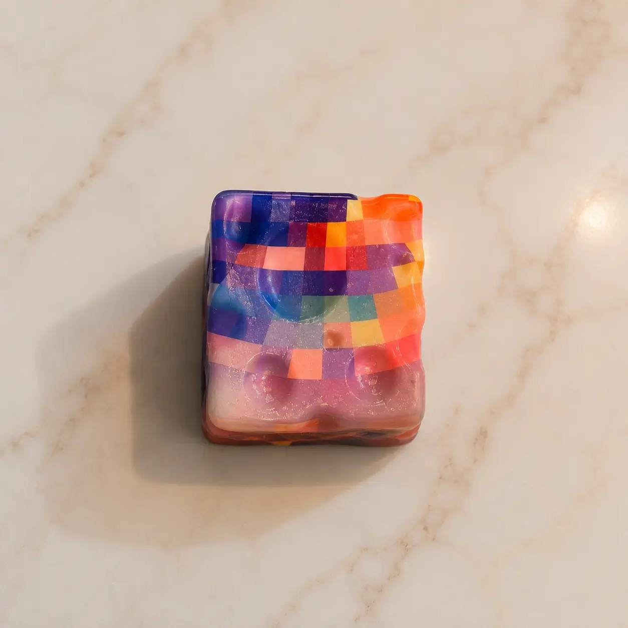 Squishy Cube Toy - Slow Rising Sensory Fidget Cube - Soft Stress Relief Squeeze Toy for Kids and Adults