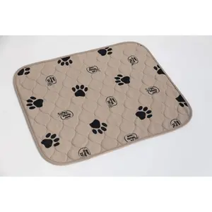Light Brown Paw Print Pad/Mat, 2-Pack