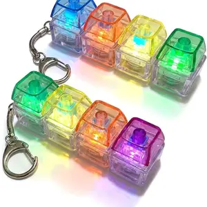 Keyboard Fidget Keychain, Pass for Office Desk Foscus Gift, 2026 New Fidget Clicker Keyboard Fidget Keychain, Keyboards Clicker Fidgets for Adults