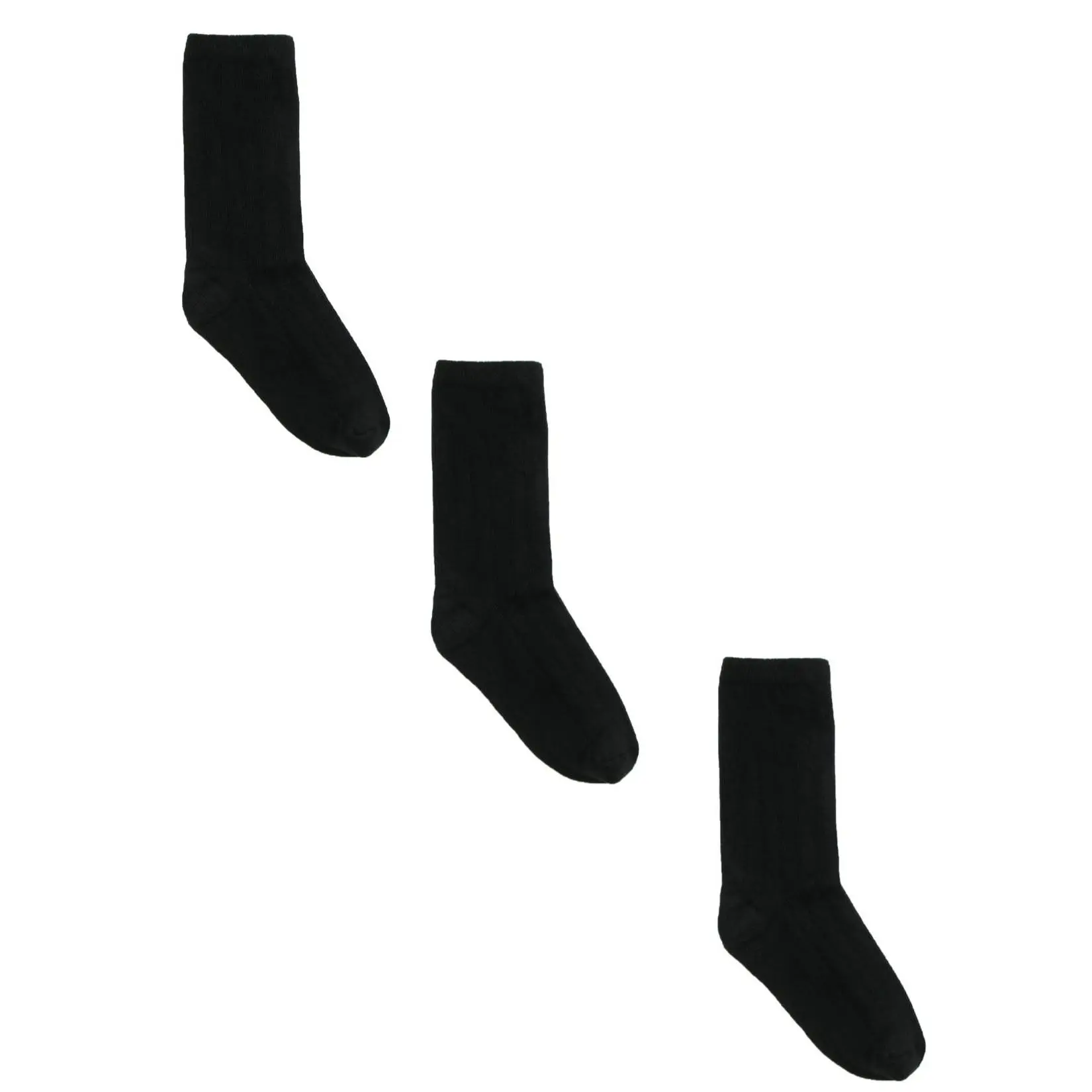 Jefferies Socks Kids' Cotton Ribbed Uniform School Crew Socks (Pack of 3), Crew Socks
