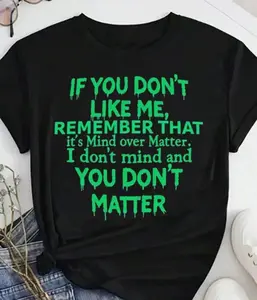 Plus Size Oversized Graphic Tee “Mind Over Matter” | Self Love Statement Shirt | Casual Streetwear Spring Summer Outfit