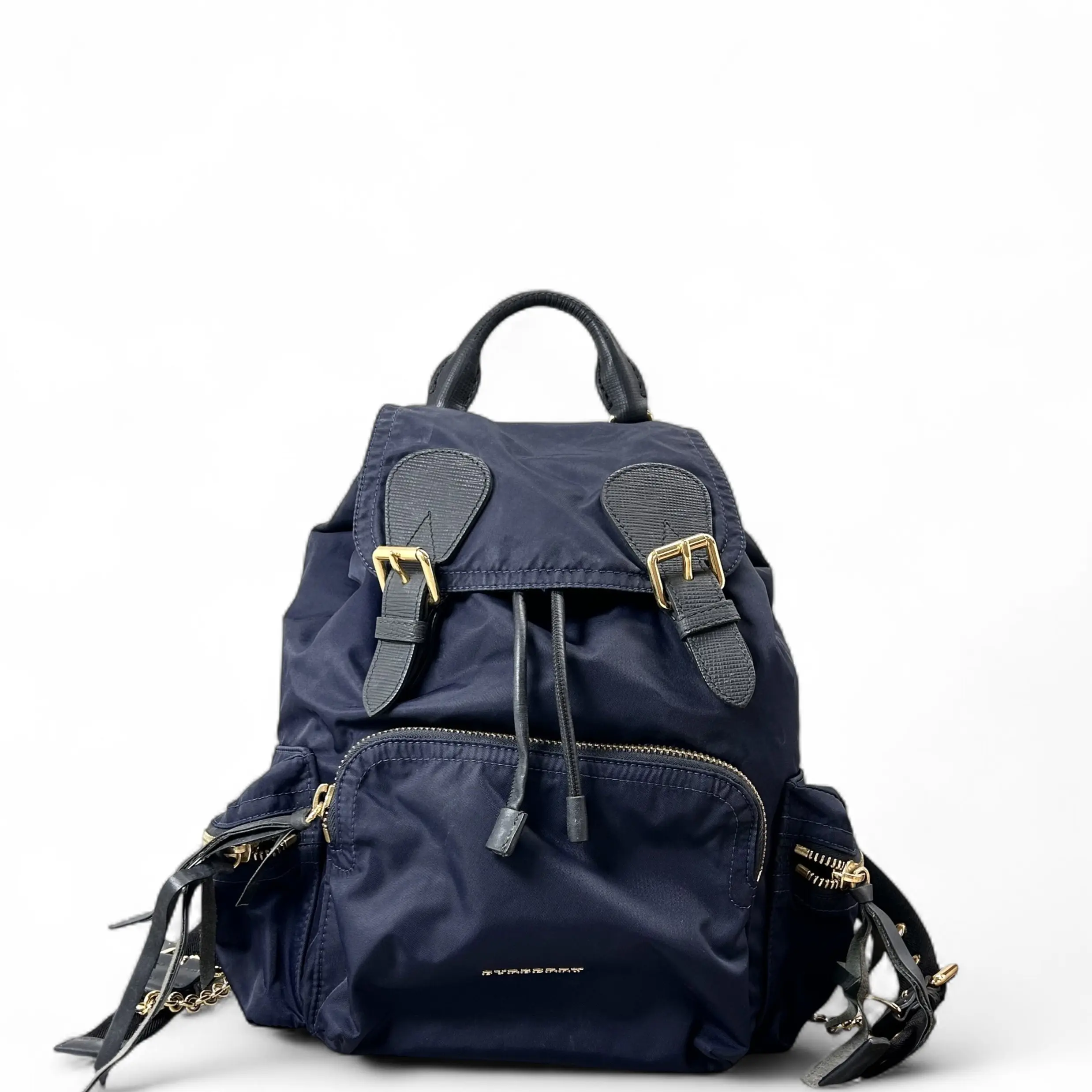 Pre-owned BURBERRY Canvas Backpacks Medium Rucksack Backpack Nylon Dark Blue (zz090826f1r) [Shanghai]