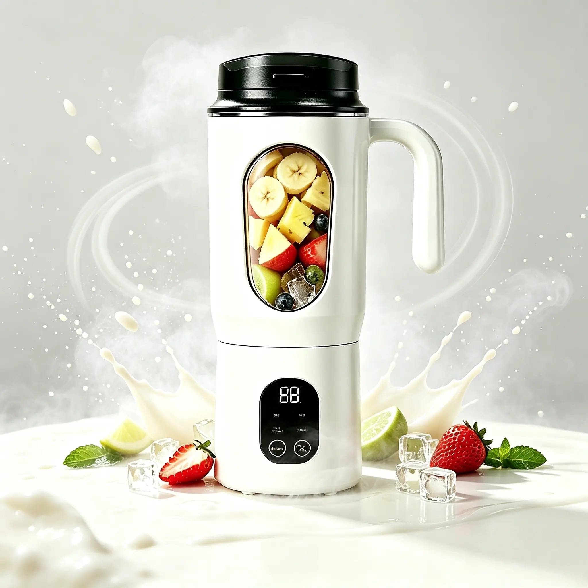 Mini Portable Juicer Blender,Perfect for Liquid Diets,Smoothies,Shakes,USB Rechargeable & Easy to Clean,Back-to-School Gifts cup portable vegetable Fruit,Utensils