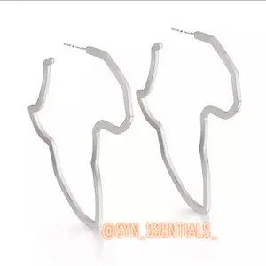 Africa Shaped Earrings