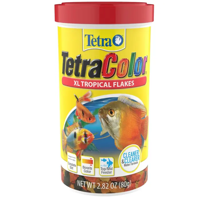 TetraColor Tropical Flakes, Color Boosting Fish Food, Nutritionally Balanced Diet for Tropical Fish