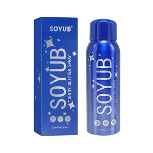 [Influencer Pick] SOYUB Upgraded Body Glitter Spray 120ml, for Hair & Body, Long-Lasting Shimmer, Perfect for Stage, Festival, and Party Makeup Cosmetics