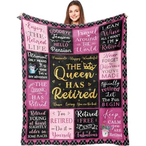 Retirement Gift for Woman, Retirement Gifts for Women 2026, Best Retirement Gifts, Retired Gift, Goodbye Farewell Gifts for Women Coworkers Teacher Nurses, Retirement Blanket