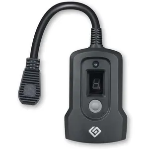 Outdoor 24-Hour Light Timer, Water Resistant, Photocell  Light Sensor Countdown Timer, 14AWG Cord, Two Grounded Outlets for , Christmas Lights, Garden.15A, UL Listed.