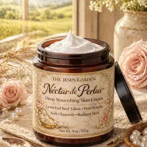 Nectar of Pearls Moisturizer and Deep Nourishing Skin | Natural Face Cream with Korean Rice Powder | Nectar of Pearls | Beef Tallow