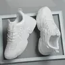 Men's Sporty Lace Up Sneakers, Casual Comfortable Breathable Running Athletic Shoes, Trendy Sports Shoes for Gym Workout Running, Athletic Running Trainers