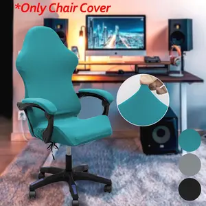 Solid Color Chair Cover, Including 1 Count Chair Cover & Armrest Cover, Elastic Chair Cover for Home Office Game Room
