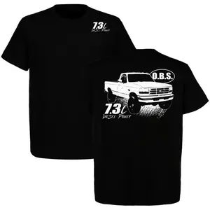 OBS 7.3 Ford Powerstroke 2 Sides T-shirt, Car Enthusiast Shirt, Perfect For Powerstroke Fans, Full Size, Full Color, For Men, For Women
