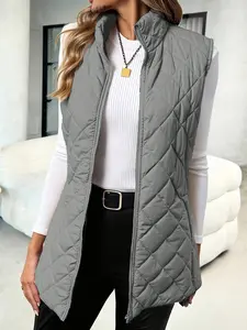 A women's grey houndstooth button-down zip-up cotton jacket that is warm and versatile for all occasions