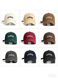 Vintage Trend Colorado Embroidered Baseball Cap, Adjustable Strap for Comfort, Multiple Colors Available, Perfect for Sports & Outdoor Activities