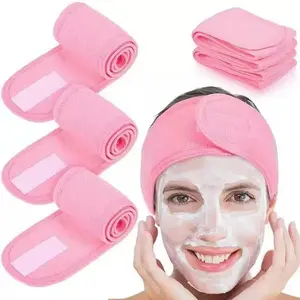Velcro Face Wash Hair Band Set, Sweat Wicking Headband, Sports Yoga Sweat-Absorbing Towel, Ideal for Active Lifestyles & Daily Use
