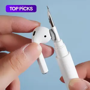 Multifunctional Portable Earphone Cleaning Pen, Bluetooth-compatible Earbud Charging Case Earwax Removal Tool, Multifunctional Earplug Cleaning Brush