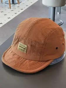 Vintage Adjustable Outdoor Baseball Cap, Sporty Fitted Design, Breathable Letter Pattern, Perfect for Hiking & Camping