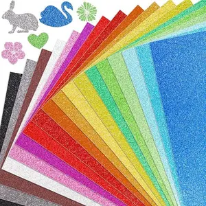 20 Sheets Glitter Cardstock Premium 8.5 x 11 inch 250GSM for Scrapbook Craft Projects Back to School Supplies Modern Sparkle Finish