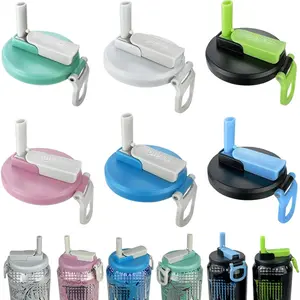 6 Pack Soda Can  with Straws,Inspired by Energy Drink Can Colors,   Can Tops for Energy Drink, Soda, Juice,  - Fits Standard 12oz/16oz Cans(K01-P6)