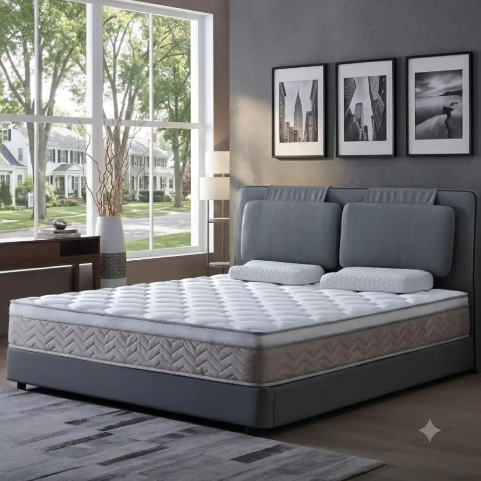 Twinxl Size Mattress, 12 Inch Wave Gel Memory Foam & Pocket Spring Hybrid Mattress in a Box for Pressure Relief, CertiPUR-US Certified   WL