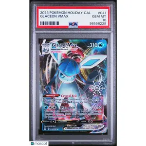 2023 POKEMON HOLIDAY CALENDAR #041 GLACEON VMAX PSA 10