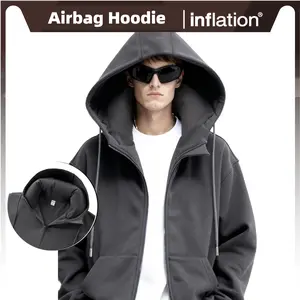 inflation |  airbag hoodie for sleeping anytime and anywhere, on planes, subways, outdoor camping, office lunch breaks, ergonomic memory foam pillow hoodie, replaceable for unlimited use