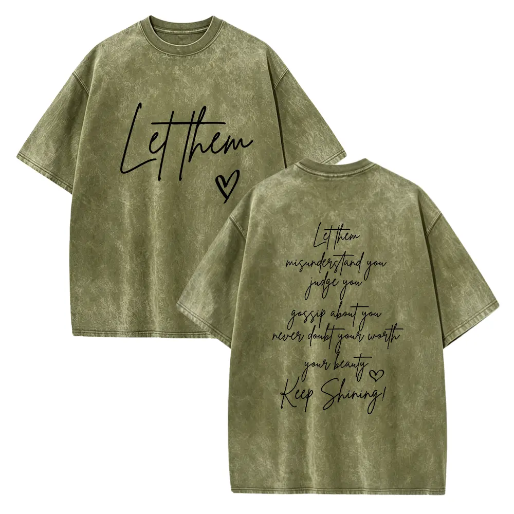 Two-sided Let Them Shirt, Let Them Misunderstand You Judge You Gossip About You Shirt, Self Love Gift,Trendy Inspirational Shirts For Women