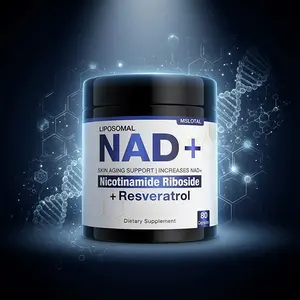 NAD+ Supplement 1000mg with Nicotinamide Riboside & Resveratrol - Pure Organic Formula for Energy & Focus Support for Women and Men, 80 Capsules