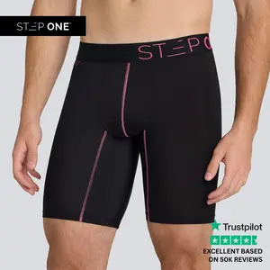 Step One Men's Boxer Brief Sport- Panthers, Anti-Chafe, Breathable Bamboo Fabric, UltraGlyde Panels, Hidden Elastic Pouch, Premium Underwear, Athletic Daily wear