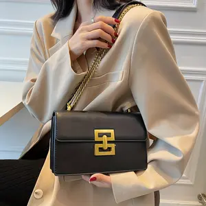 Women's leather crossbody bag Light Luxury Crossbody Bag Covered Shoulder Bag Small Square Bag Versatile Bag -Stylish crossbody bag