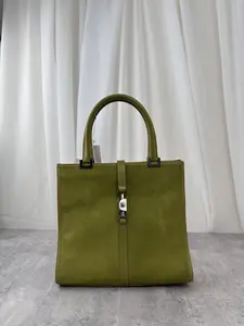 Pre-owned GUCCI As Shown Tote Bags Jackie handbag, suede MR07042026A795