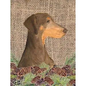 Carolines Treasures  28 x 40 in. Doberman House Size Canvas Flag