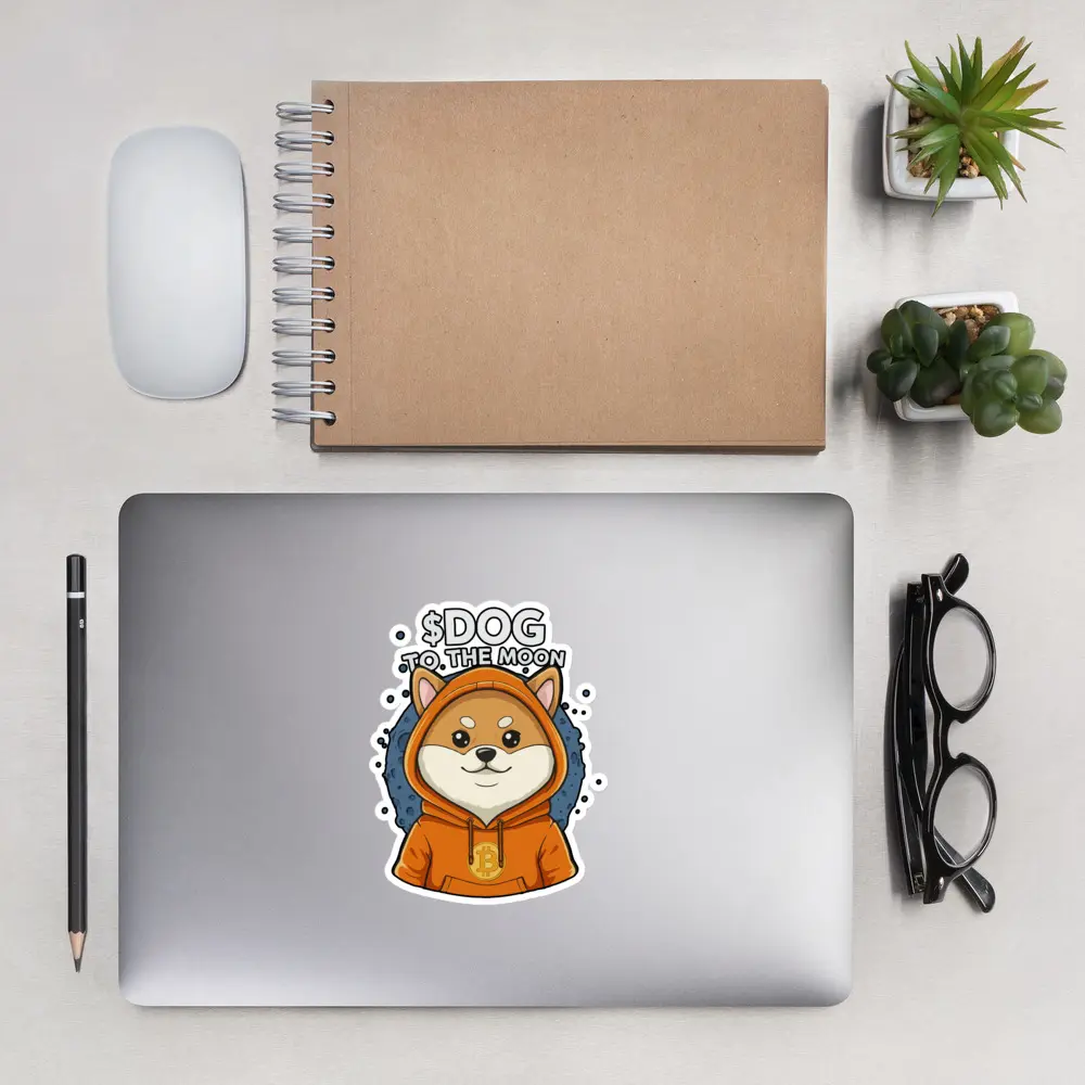 $DOG go to the MOON Bubble-free stickers MOON MERCH