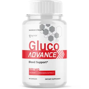 (1 Pack) Gluco Advance Blood Balance Advanced Support Glycogen Vitamin 60 Caps