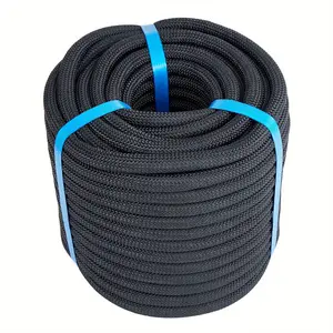 Nylon Double Braided Climbing Rope, 1/2 Inch 100ft/150ft/200ft, Safety Rope For Tree Pulling, Nautical Rigging Rope Swing
